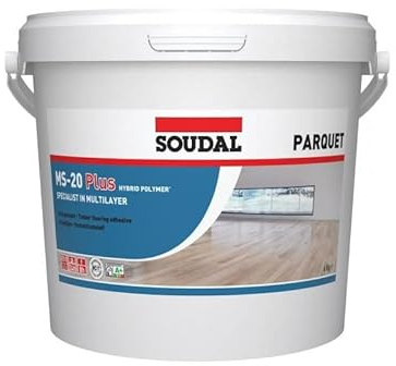 MS-20PLUS - Colle polymère pour revêtement de sol en bois - Soudal - 6 kg