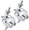 2Pack Clamps for Lights Stage Lighting Accessories, Lighting O Clamps Pole Clamp Quick Release Truss Clamp, Half Coupler Mounting Bracket Stage Light Clamp Moving Head Light Hooks for Truss 40mm-52mm