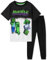 Minecraft Pyjama Enfant Garcon, Ensembles de Pyjama Garçon, Vêtements Enfant Ado Gamer 5-14 Ans (Noir/Blanc, 11-12 Ans)
