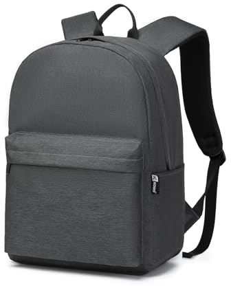 Schulrucksack, College-Rucksack, leicht, Schultasche, wasserabweisend, stilvoll, lässig, Tagesrucksack, College, Reisen, Business, Arbeitstasche passend für 15,4 Zoll Laptop(Gunkelgrau)