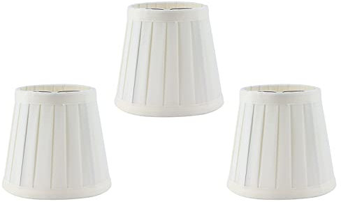 Abat-jour en Tissu N 3 Pièces E14 Clip sur Couvercle de Lampe pour Bougie Lustre - Décor Hôtel Ktv