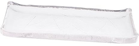 BESTonZON Assiette à Steak Verre Transparent Et Moule à Pain Pour Sushi Et Cuisine Occidentale Plat De Service Facile à Nettoyer