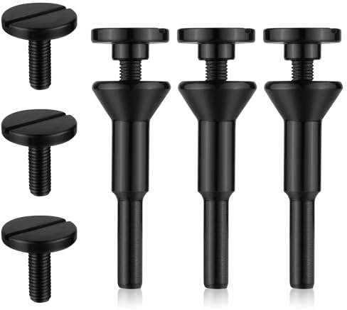 3 Paar Trennscheiben Montagedornhalter, Montagedorn für Trennscheiben mit 3/8 Zoll Dornloch und 1/4 Zoll Stamm für Stabschleifer Zubehör