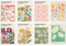 BDSHUNBF 8 Stück Stilvolles Blumen Bilder Set Flower Market Poster A4 Moderne Poster Wandbilder Vintage Bilder Wanddeko Matisse Poster Set für Wohnzimmer Schlafzimmer Esszimmer Ohne Rahmen
