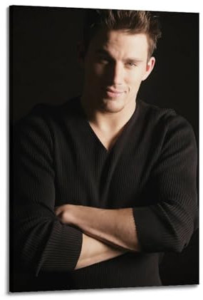 Channing Tatum 7 Poster, Charakter-Cover, Poster, Wandposter, Sänger und Schauspieler, Kunstdruck, ästhetisches Wandbild, ästhetische Leinwand, moderne Wohnzimmer-Schlafzimmer, Dekoration, 50 x 75 cm,