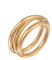 Elli Ring Damen Spiral Design Chunky in 925 Sterling Silber vergoldet