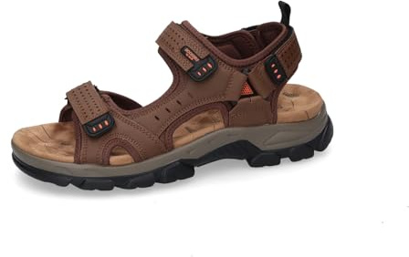 Dockers by Gerli Herren Klassische Sandalen, Männer Sandalen,offene Schuhe,Strandschuhe,badeschuhen,Badelatschen,Aquaschuhe,braun,45 EU