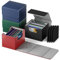Mlikero Premium Sammelkarten Box Card deck Box kompatibel mit MTG Karten, 4 Pack Horizontal Leder Card Deck Boxen für über 100 TCG Karten,Magnetische Kartenbox passen für Magic Commander Yugioh Karten