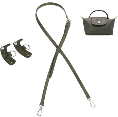 Pskxcce Schultergurt für Longchamp,Geldbörsenriemen für Handtasche Umrüstsatz Crossbody Schultergurt Leder,verstellbarer Ersatz-Umhängegurt für Original-Minitasche