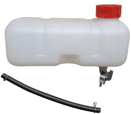 F Fityle Réservoir de Carburant pour Tondeuse, Ensemble de Réservoir de Carburant, Bouteille de Mélange de Carburant, Pot D'huile de Moteur à Essence avec Robinet de Carburant pour 1E40F 1E43F 445F