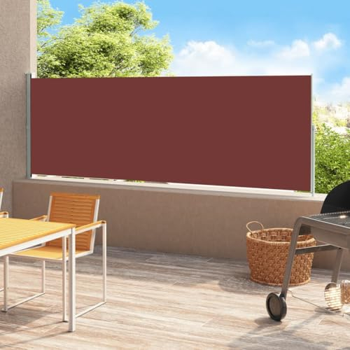 Home & Garden item-Patio Seitenmarkise ausziehbar 180x500 cm braun