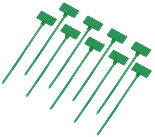 QUARKZMAN 250pcs Bridas de Cables de Nylon, Nylon Bridas de Cables con Etiquetas Abrazaderas Plástico para Cableado Soporte de Base de Atar para Gestión de Cables, 2.5mm x 10cm(A*L), Verde