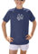 BesserBay Jungen Top Badeshirt Schwimmshirt Bademode UV Shirt mit UV-Shutz Kurzarm Rashguard Blau 130