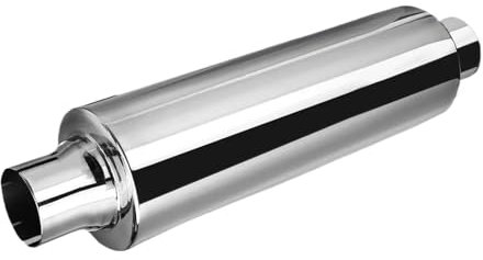 Embout Silencieux en Acier Inoxydable pour Tube Échappement Voiture 16 Pouces Long 2 Pouces 50 Mm