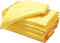 Adore Home Pack of 8 Jumbo Dusters 100% Cotton Yellow Cleaning Cloth Washable Multi Purpose Kitchen 30 x 50 cm