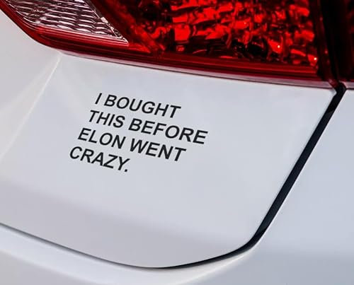 Auto Aufkleber 'I Bought This Before Elon... 20X10CM Fun Sticker (10 x 10 cm)