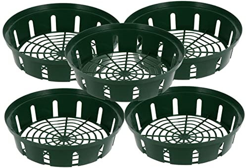 Sosoport 5stücke Pflanzbecher Anzuchtbecher Erdlose Hydrokulturkörbe Blumentopfeinlage Kunststoff Net Tasse