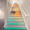 FLFK 3D Paisaje del mar del amanecer auto-adhesivos Pegatinas de Escalera pared pintura vinilo Escalera calcomanía Decoración 39.3 pulgadas x7.08 pulgadas X 15Piezas