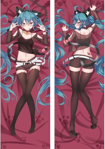 SFHCOISM Dakimakura Body Pillow Anime Kissenbezug Kissenhülle Sweet Girl 096, Pillowcase Doppelseitige Seitenschläf Umarmungskissen Bezug Dekorative Zierkissenbezug,50x150 cm(19.6x59 Zoll)-Peachskin