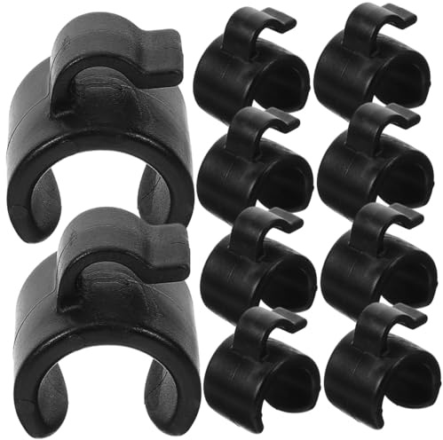 Toyvian Mic Stand Cable Clip 20Pcs Cable Clamps for Pole and Wireless Microphone Stand for Live Streaming and Recording Setup