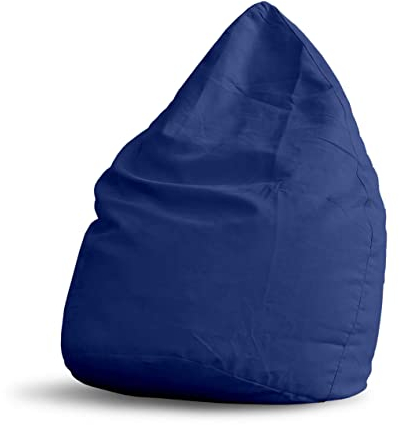 Lumaland Sitzsack Luxury XL Plus 85x65cm | Microvelours Beanbag mit extra weichem & robustem Stoff | Für Erwachsene & Kinder| Ideal geeignet für Kinderzimmer | Sessel & Stuhl Bean Bag [Royalblau]
