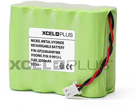 De alta capacidad Visonic 2200 mAh Powermax Pro 9,6 V Panel de alarma para batería de repuesto para 0-9912-L