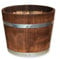 Temesso Blumentopf, Blumenkübel aus Kastanien-Holz - Fass, Holzfass als Pflanzkübel - Bottich, Holzkübel palisanderfarben (D50 H40cm palisander)