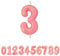 Anniversary House Colourful Pink Glitter Candle, Number 3, 3rd Birthday Cake Topper, 7 Centimeters, AHC80/3