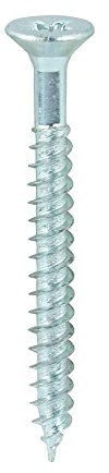 TIMCO 07112CWZ Twin-Threaded Woodscrews-PZ, Zinc Plated, 7x1 1/2, Set of 200 Pieces