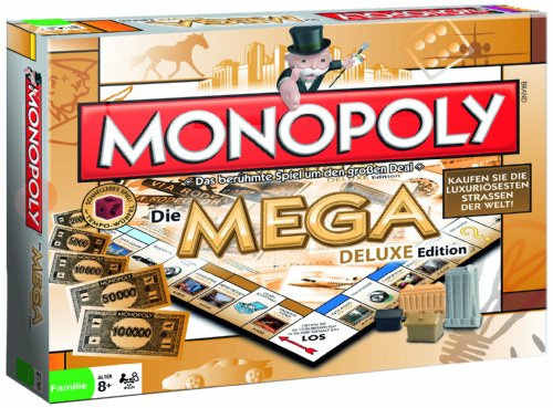 Winning Moves Monopoly Mega Deluxe - Das Brettspiel bei dem Sie die teuersten und luxuriösesten Straßen der Welt kaufen! (Deutsch)