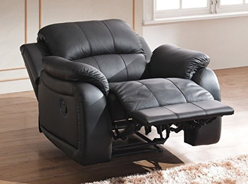 Leder Fernsehsofa Relax-Sessel Fernsehsessel mit Schlaffunktion 5129-1-S