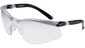 3 M 11458 – 00000 BX doble lectores 2.0 dioptrías gafas de seguridad con negro y plata marco de policarbonato y lente de policarbonato anti-fog transparente (1/Ea)