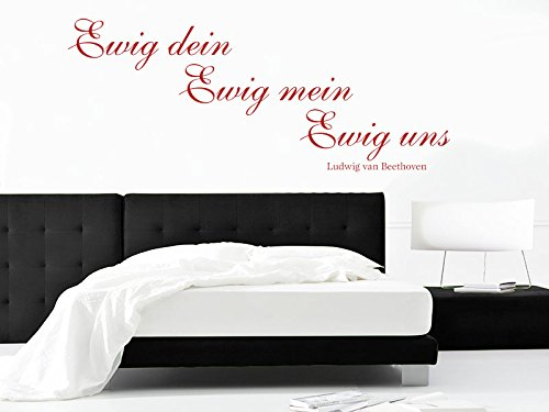 KLEBEHELD® Wandtattoo Ewig dein Ewig mein Ewig uns