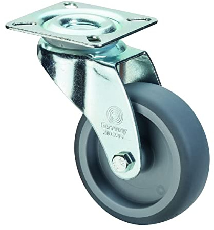 BS Rollen Lenkrolle (Apparaterolle Tragkraft: 60 kg, Durchmesser Rad: 75 mm, Gleitlager) A300.A80.075
