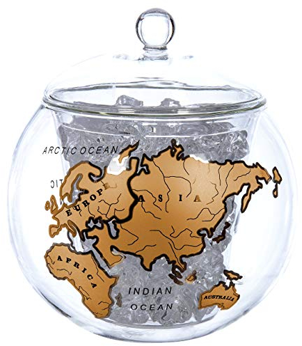 Vinology Seau à Glace Vintage Globe Or