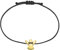 Selfmade Jewelry Armband Damen Gold Schutzengel Größenverstellbares Armkettchen mit Engelchen Handgemacht Inkl. Geschenkverpackung (Gold - Schwarz)