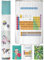 arteneur® - Duschvorhang Periodensystem Deutsch - Anti-Schimmel Duschvorhänge 120x200 - Recycelt mit Öko-Tex Standard 100 - Beschwerter Saum, Wasserdicht, Waschbar, 8 Ringe & E-Book
