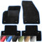 moto-MOLTICO Fußmatten Auto - Velours Autoteppiche passend für Volvo C30 S40 II V50 I - 4-teiliges Set - Schwarze Automatten mit Blauen Ziernähten