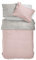 BLUE MOON Ropa de cama premium de 200 x 200 cm, satén, 100 % algodón, reversible, fabricada en la UE, 1 funda nórdica de 200 x 200 cm (plata/rosa, 200 x 200 cm)