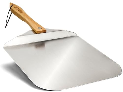Mimiuo Pelle a Pizza,Pelle à Pizza Pliante avec Manche en Bois pour Pizza, Pain ou gâteau (30,5 * 35,5 cm)