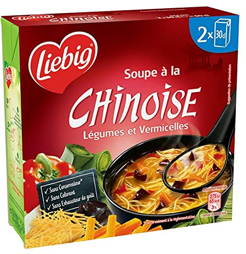 LIEBIG - Soupe À La Chinoise Légumes Et Vermicelles Briques 2X30Cl - Lot De 4 - Offre Special