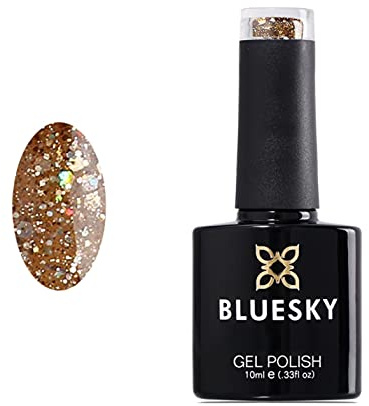 Bluesky Gel Polish GLITTER DIAMOND RANGE BLZ CHOOSE YOUR COLOR GLITTER GEL UV LED Soak Off 10ml (BLZ 56 Multi Glitter Mind Play)