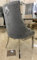 Bador Chesterfield Stuhl Barock Samt Grau Silber Edelstahl Esszimmerstühle Polsterstuhl