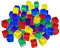Milageto 100 Stück Acryl-Würfel für Brettspiele, 10 MM Blanko-Würfel Mehrfarbig, D6-Acryl-Würfel für Mathe-Lehrmittel, DIY Puzzle-Spiel-Würfel