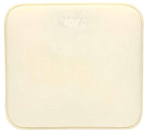 YUANDAN Stand-on-Druck-Batterie, Smart-Matte, Bodenmatte, LED-Zeit, 39 x 36 x 2 cm, Cremeweiß