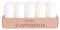pajoma® Stumpenkerzen Elfenbein - 10 Stück | Ø 4 x 9 cm | Brenndauer: ca. 9 Stunden | Hochwertiges Paraffin & Baumwolldocht | ideal für Gastronomie, Hotels, Kirchen & Feierlichkeiten