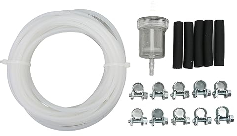 Aramox 5 M Auto Luft Standheizung Kraftstoffleitung Schlauchschelle Kit mit Kraftstofffilter Vakuumschlauch Rohrschelle Niederdruck Luftschelle Schelle Ersatz für Webasto Heizung