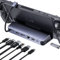 QUUGE Steam Deck Dock Dual Monitor, 7 in 1 Steam Deck Docking Staion wtih HDMI 2.0 & DisplayPort 1.4 4K60Hz, 2*USB-A & USB-C 5Gbps, 1000Mb Gigabit, 100W Charging, Steam Deck Accessories