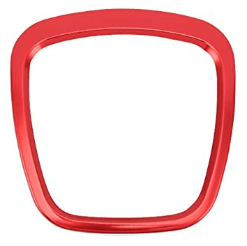 Lenkrad Mitte Logo Rahmen Abdeckung, Auto Interieur Zubehör für Audi A3 8P S3 A4 B6 B7 A5 A6 Q5 Q7 (rot)