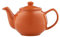 Price & Kensington Englische Teekanne für 2 Tassen, aus hochwertigem Steingut, Teekännchen mit Glanzglasur, orange, mikrowellen- und spülmaschinenfest, Vintage Teebereiter